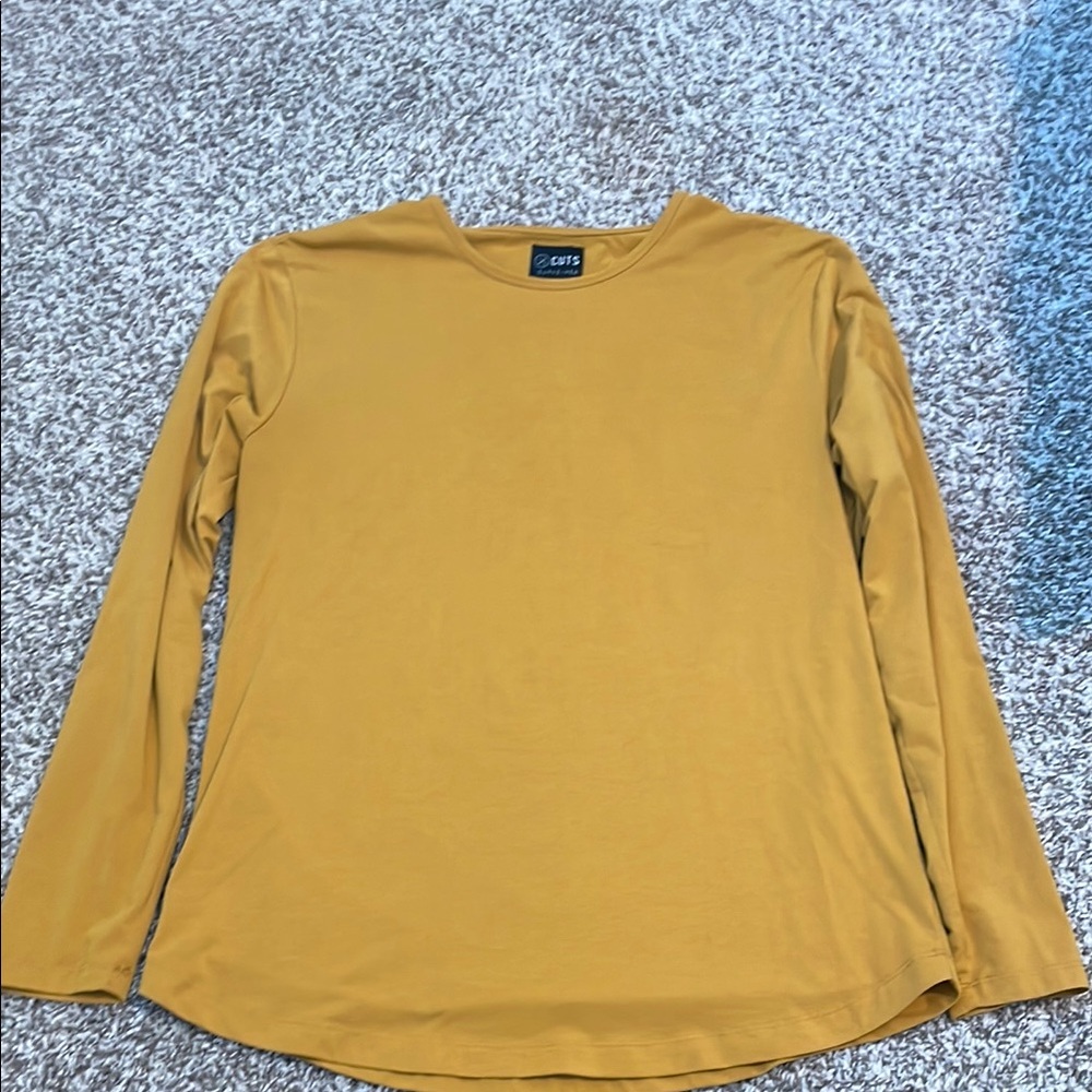 Cuts Mustard Long Sleeve Tee